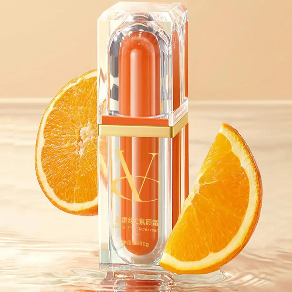 30g vitamina C crema de maquillaje corrector hidratante iluminar la piel Natural antienvejecimiento blanqueamiento cosméticos faciales crema Bb coreana