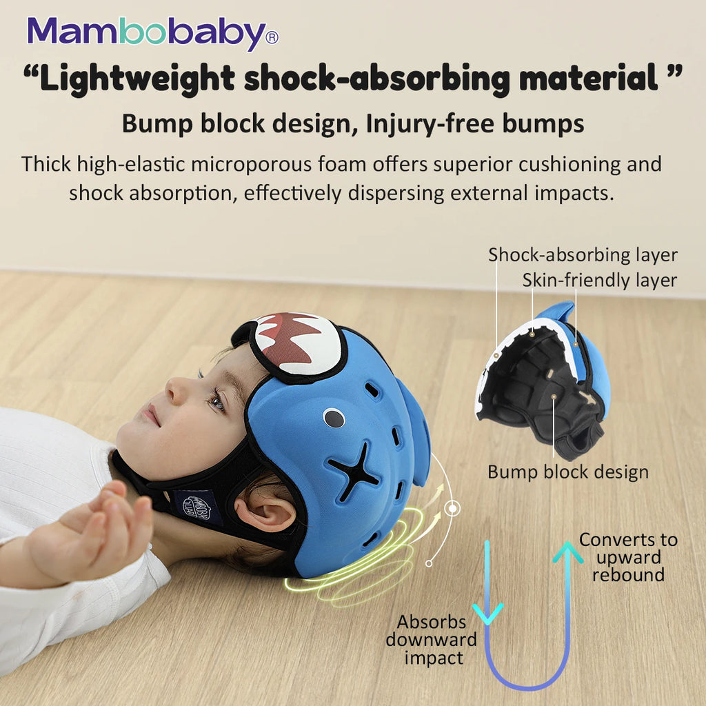 Mambobaby-casco antigolpes seguro para bebé, Protector de cabeza para niños pequeños, para aprender a gatear, caminar, evitar lesiones de golpes y caídas
