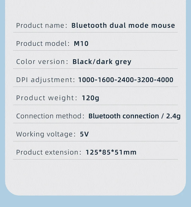 JOMAA-ratón inalámbrico para juegos de ordenador, Mouse negro de 2,4G con Bluetooth, RGB, recargable, diseño ergonómico, para oficina