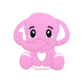 1pca-mordedor de silicona con forma de elefante para bebé, cuentas para roedores, juguetes para la dentición, productos masticables con forma de Animal para bebé, regalo de lactancia