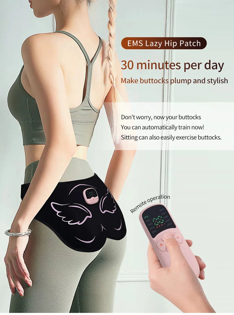 Estimulador muscular eléctrico de glúteos EMS, entrenador de caderas, recargable por USB, levantamiento de glúteos, tóner muscular, perder peso, quema de grasa, Fitness