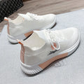 Zapatos deportivos para mujer, zapatillas deportivas informales, cómodas y elegantes, planas, bajas, bonitas, blancas, moda de éxito, tenis para mujer, verano 2025