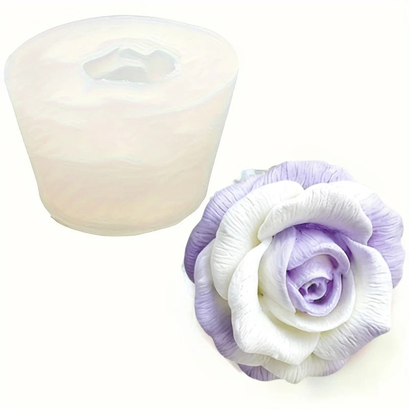 Elegante molde de silicona rosa: alta calidad, duradero, reutilizable, para arcilla polimérica, vela, fundición de resina, fabricación de joyas de aromaterapia, manualidades, día de San Valentín, regalo del día de la ma