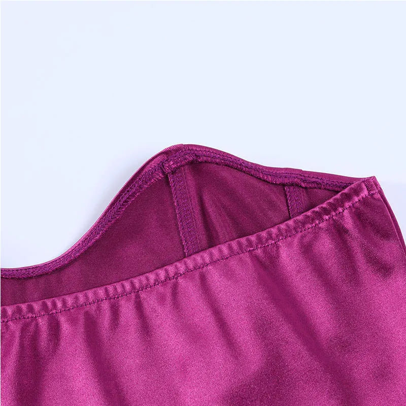 Tops de tubo sexis para mujer, Top liso sin mangas ajustado con corsé recortado, chaleco informal elegante sin tirantes para mujer 2024