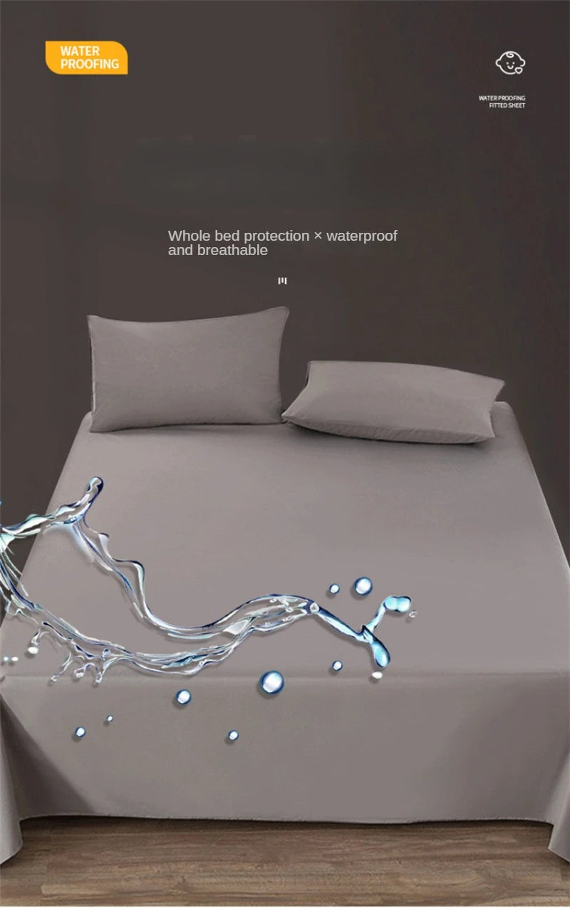 Fundas de cama impermeables 100%, sábanas lavables, prevención de incontinencia, antideslizantes, no incluye funda de almohada para habitación