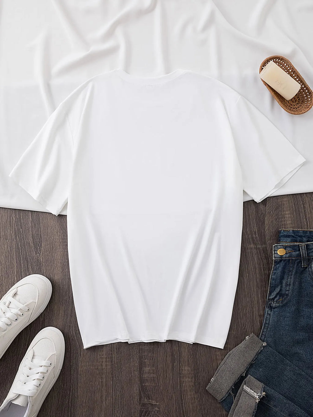 Ropa de verano para hombres y mujeres, camisetas informales de manga corta con cuello redondo y estampado de flores para mujer