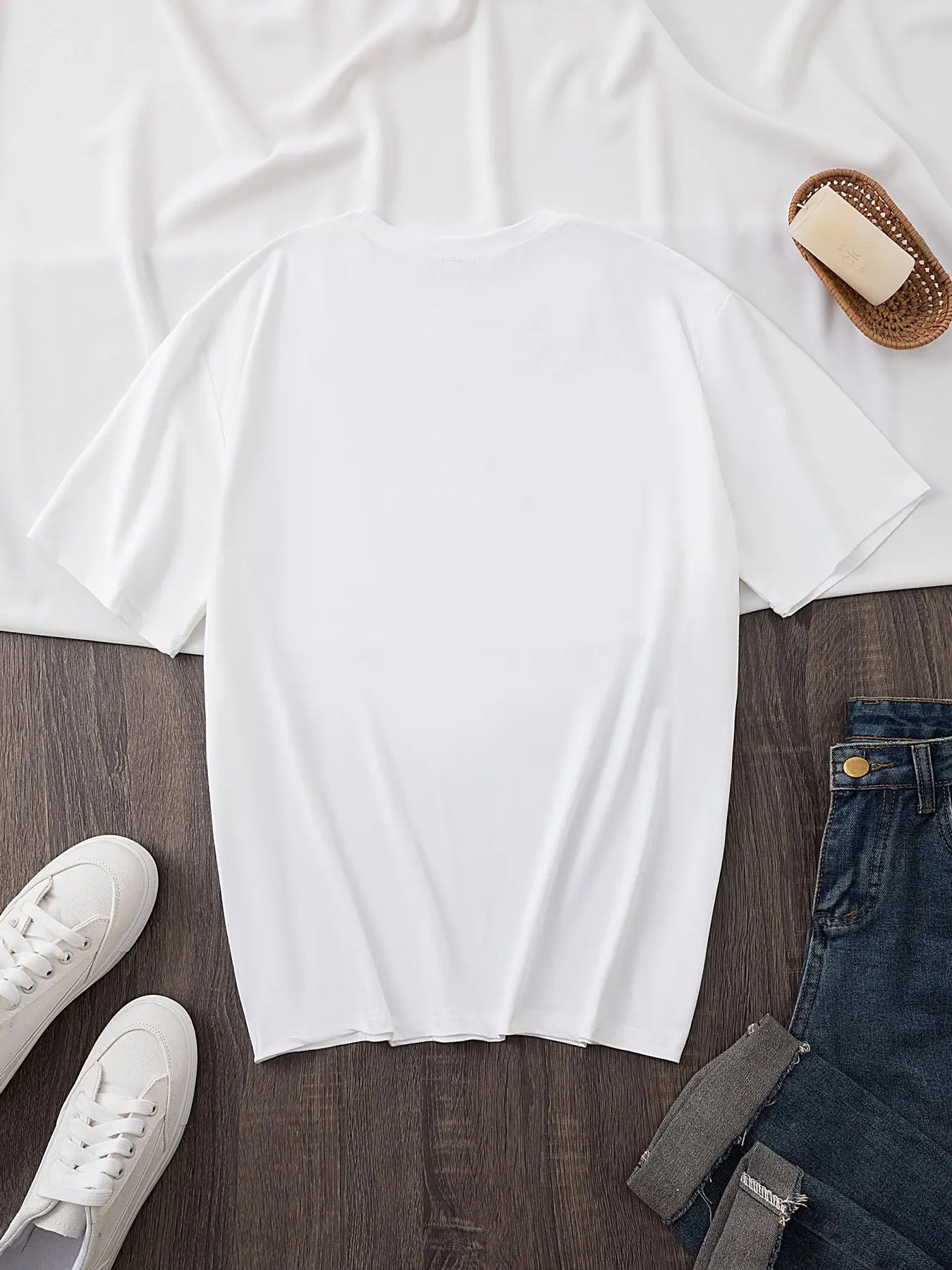 Ropa de verano para hombres y mujeres, camisetas informales de manga corta con cuello redondo y estampado de flores para mujer