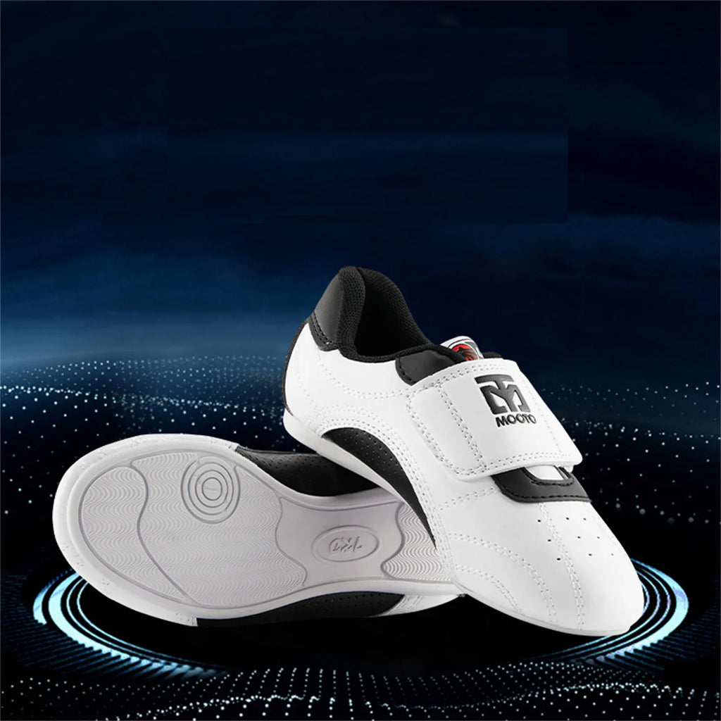 Zapatos de Taekwondo para niños y adultos, calzado de gimnasio, kung fu, Jujutsu, entrenamiento de karate, suela suave de goma transpirable