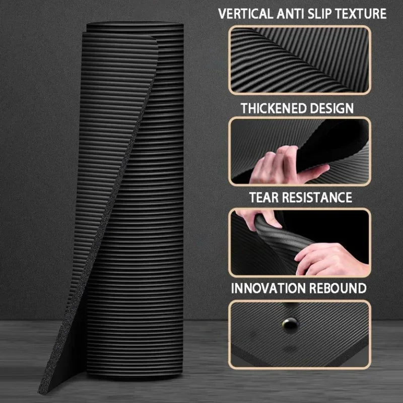 Estera de Yoga de 20MM protección del medio ambiente antideslizante deportes Fitness comodidad estera de Yoga de espuma deportes Yoga y Pilates estera de gimnasia