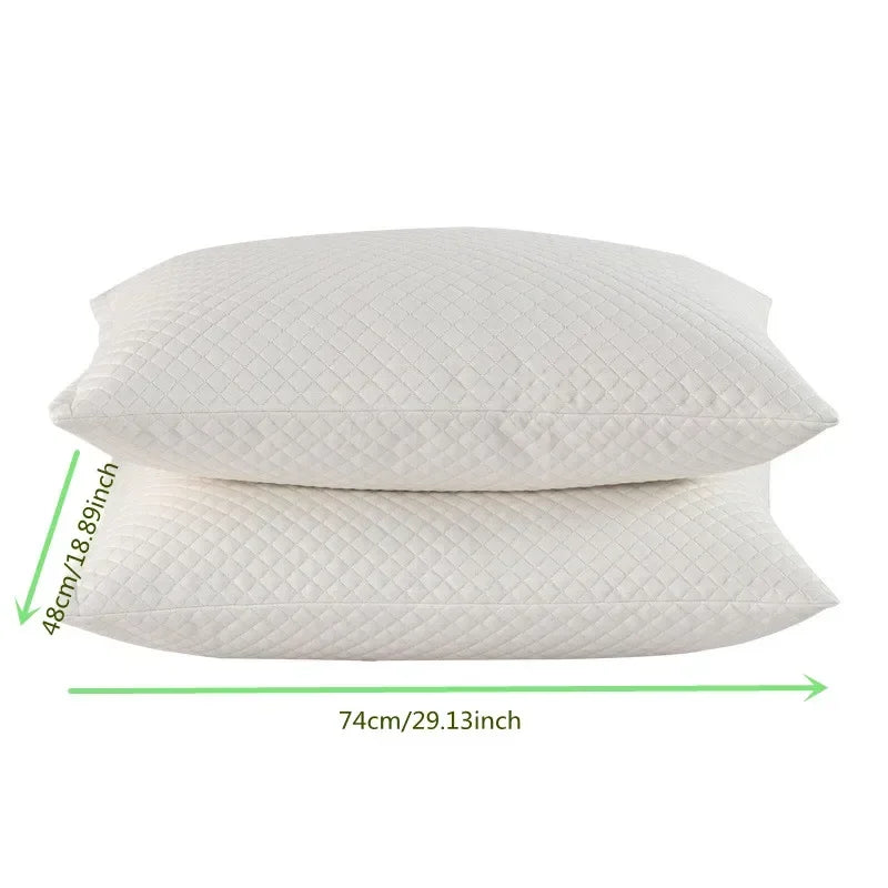 Funda de almohada de fibra de bambú, capa de aire de fibra sándwich con almohada impermeable de algodón, funda protectora para el hogar, lavable a máquina