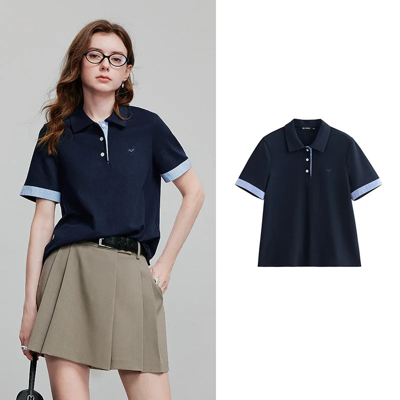 TOYOUTH Camiseta de manga corta para mujer, camisetas nuevas de primavera 2025 8521007
