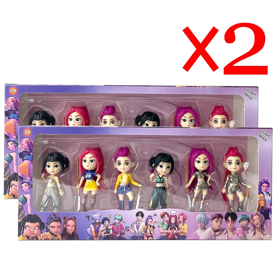 2026NEW Kpop Devil Hunter Rumi Zoe Mira anime colección de personajes de cloruro de polivinílico baratijas de escritorio regalo de Año Nuevo para niños