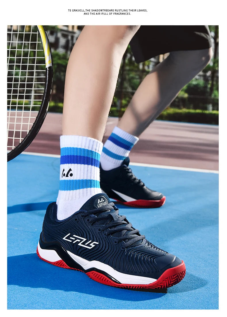 Zapatillas de tenis profesionales para hombres y mujeres, zapatillas de bádminton y voleibol transpirables para entrenamiento deportivo de interior, competición antideslizante