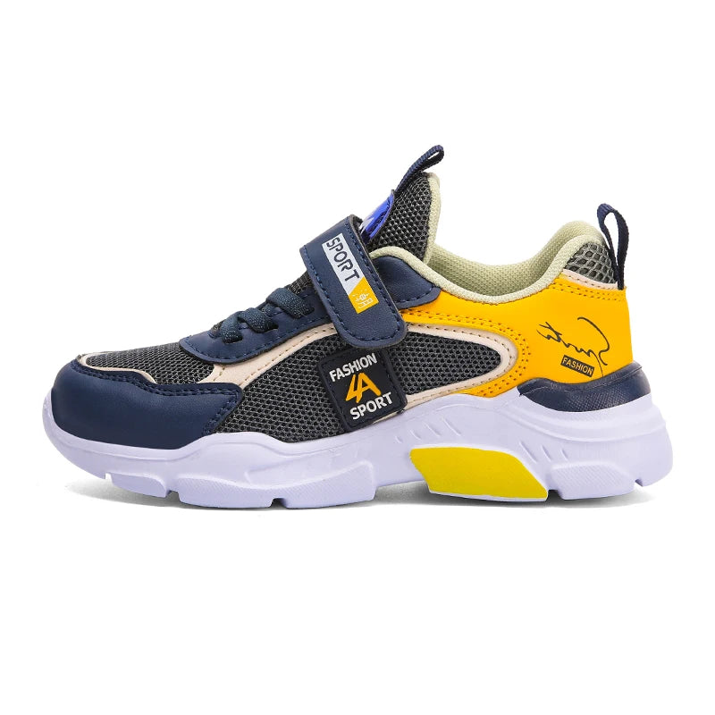 Zapatos deportivos para niños, zapatos deportivos informales transpirables de malla de moda, zapatos para correr ligeros, cómodos