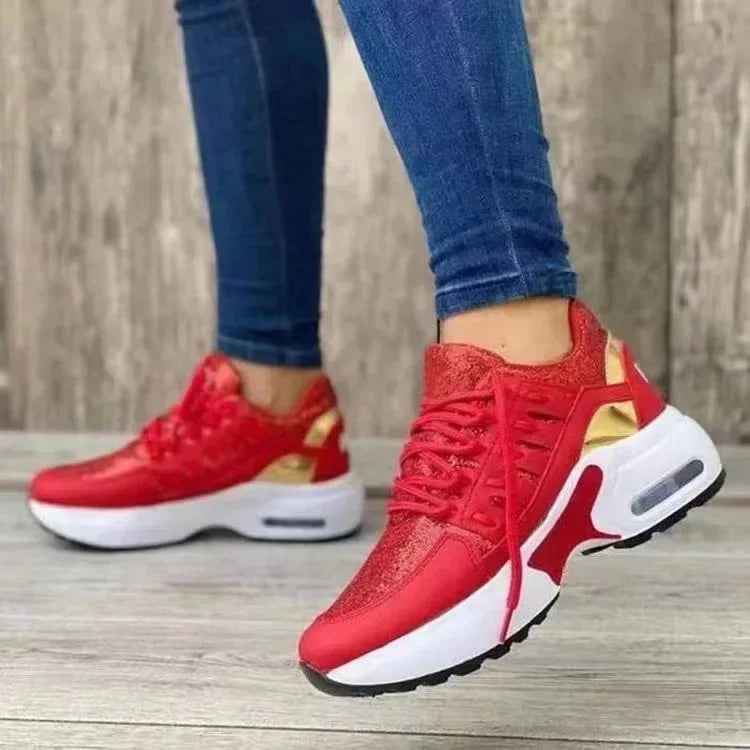 Tenis mujer zapatillas de deporte plataforma zapatos casuales 2025 nueva mujer comodidad malla antideslizante zapatos para correr de talla grande 43 zapatos de lujo para mujer