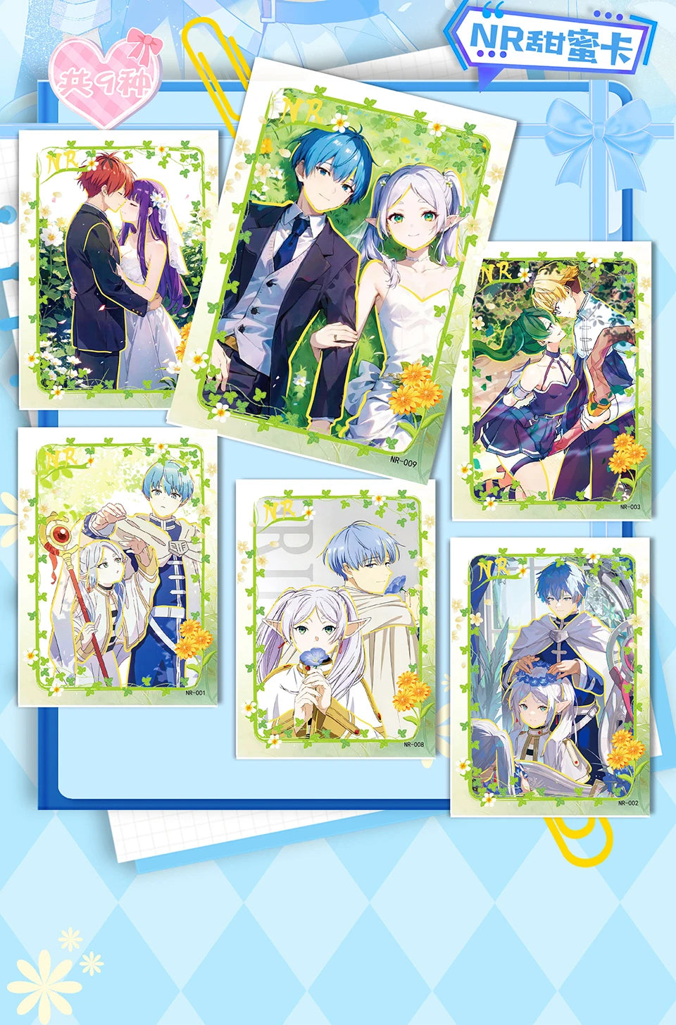 Frieren: Tarjeta de colección de Anime Beyond Journey's End, hermosa y exquisita tarjetas de personajes de raíz de billete láser, juguetes de mesa familiares