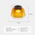 Lámpara de techo de cristal de niveles, lámpara de techo de cristal de lujo nórdica para restaurante, dormitorio, sala de estar, lámpara de techo led colorida