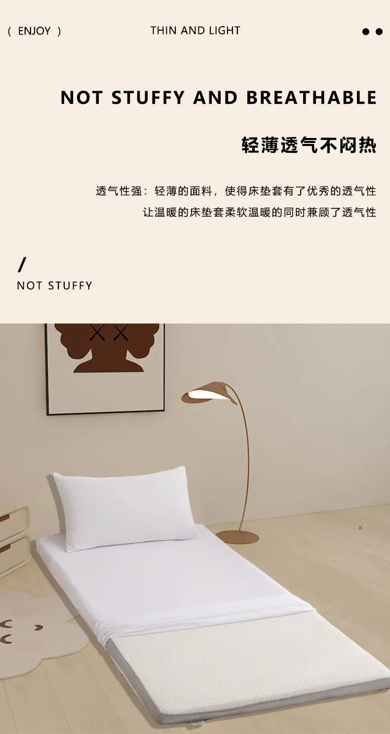 Funda de colchón totalmente cerrada, extraíble y lavable, funda antideslizante y a prueba de polvo, sin funda de almohada ni colchón