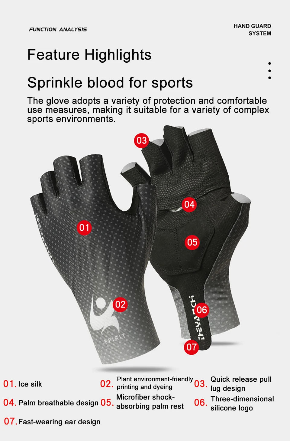 Guantes de ciclismo para hombre y mujer, guantes de verano para deportes al aire libre, pesca, antideslizantes, transpirables, medio dedo, para Fitness, MTB, Unisex