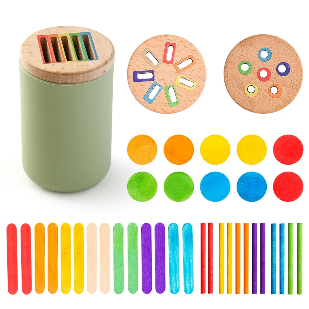 Juguetes de silicona Montessori, clasificación de colores, juguetes de Motor fino, juguetes sensoriales a juego con formas, rompecabezas educativos para edades tempranas, juguetes para niños pequeños