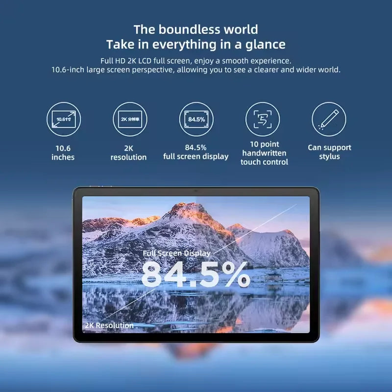 Original Lenovo Tab K10 Pro Global Rom 10,6 pulgadas 60Hz 2K IPS Mediatek G80 Wifi 7700mAh 4GB 128GB M10 Plus tableta Android 2025