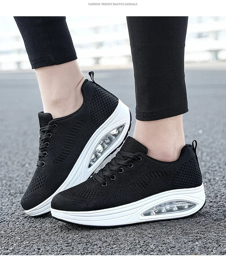 Zapatos deportivos con plataforma para hombre, Tenis masculinos, Zapatillas, Zapatillas, zapatos blancos para mujer, deportes aéreos informales