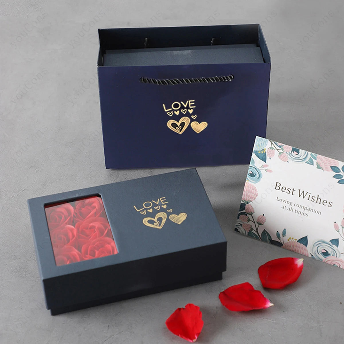 Collares con Colgante de Piedra Natalicia en Forma de Corazón con Caja de Regalo de Rosas para Mujer, Madre, Novia, San Valentín, Navidad, Cumpleaños, Nueva Joyería 2026