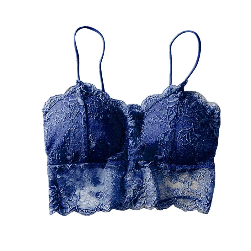 Top Sexy de encaje de verano para mujer, Tops sólidos sin mangas, Bralette sin relleno, sujetador, corpiño con cremallera en la espalda, camiseta sin mangas para discoteca, lencería de talla libre