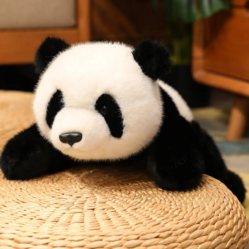 Panda de peluche cómodo Animal suave de peluche mapache zorro oso cojín de suelo regalos de cumpleaños almohada suave juguetes para niñas regalo decoración de la habitación