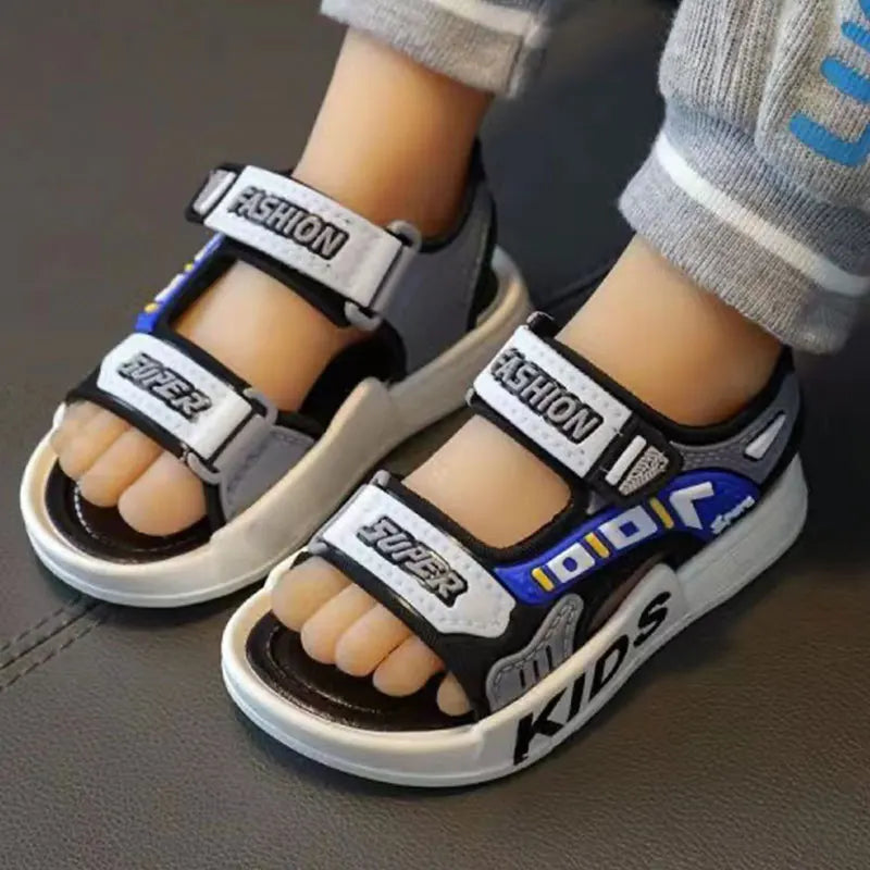 Sandalias deportivas para niños, zapatos de playa informales de verano para niños y niñas, zapatos cómodos de suela suave para niños, zapatillas antideslizantes de moda