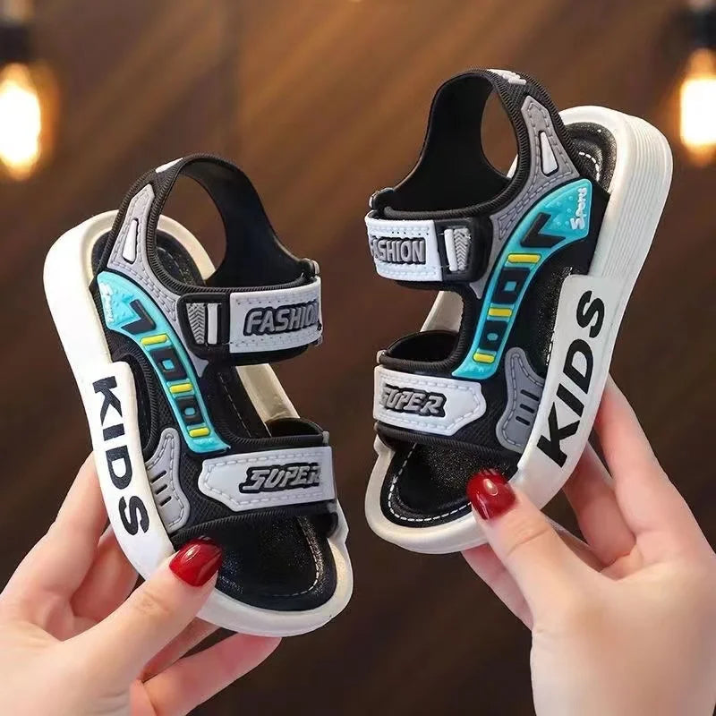Sandalias deportivas para niños, zapatos de playa informales de verano para niños y niñas, zapatos cómodos de suela suave para niños, zapatillas antideslizantes de moda