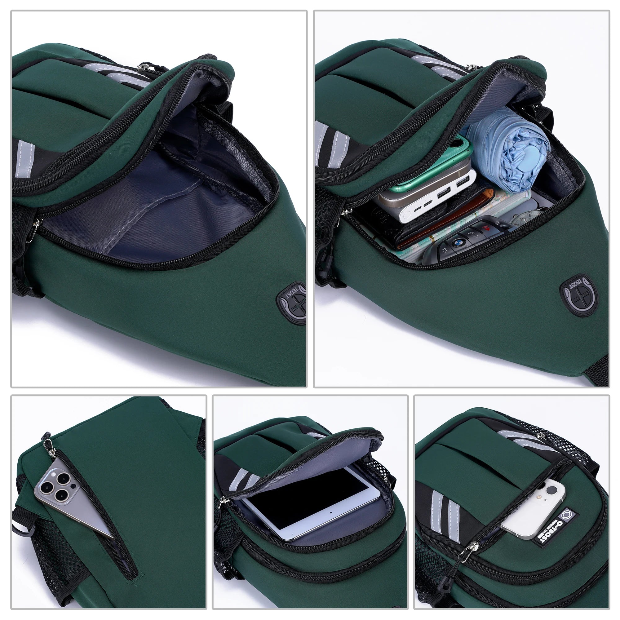Men's Waterproof Multi-functional Trendy Crossbody Chest Bag for Sports And Leisure Fashionable Shoulder Bag