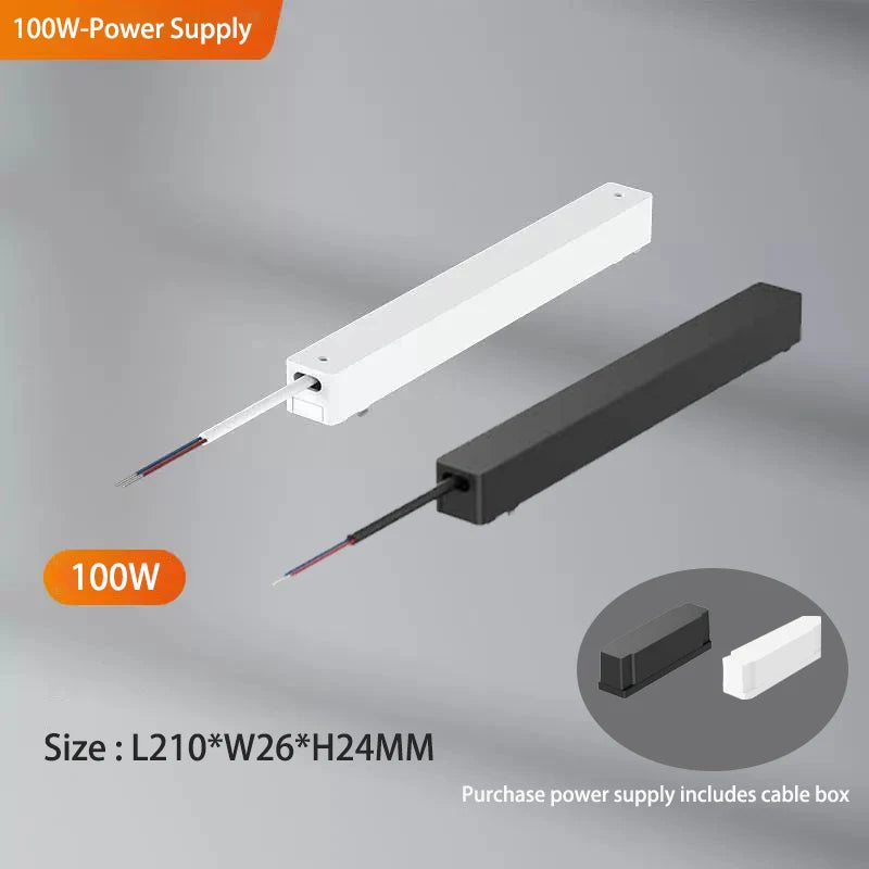 Sistema de luz de pista magnética de montaje en superficie de techo regulable Tuya Zigbee inteligente fino de 6MM lámpara delgada blanca y negra segura DC48V para el hogar