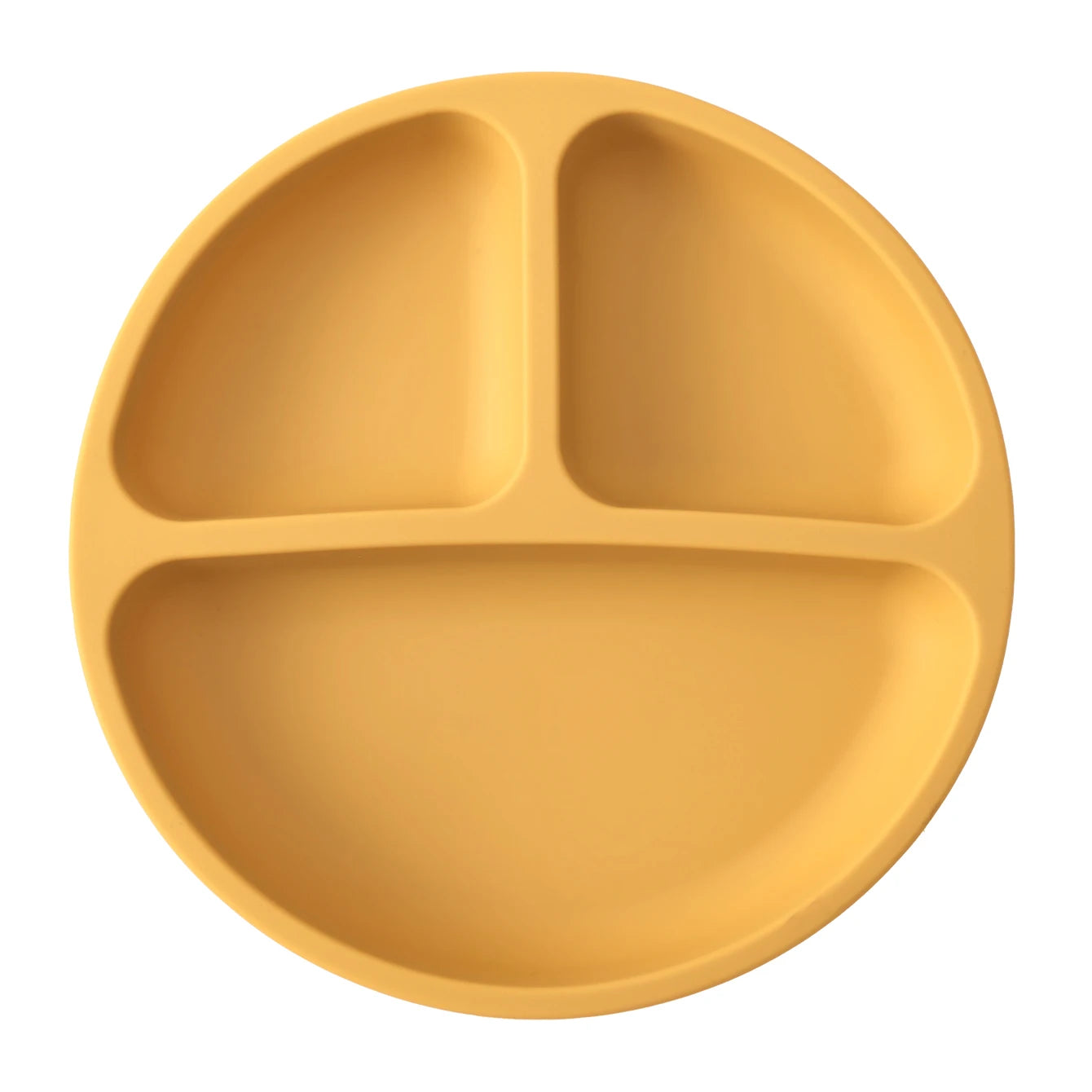 Plato de comedor de silicona con ventosa para bebé, platos sin BPA para niños, vajilla de entrenamiento con succión para niños, cuencos de alimentación para niños, cosas para bebés, 1 Uds.