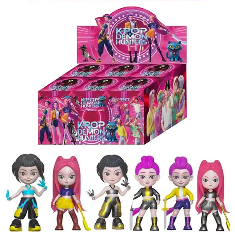 2025 Novedad Anime KPop Muñeco de Vinilo Cazador de Demonios Rumi Mira Zoi, Máscara de Vinilo de Personaje, Caja Sorpresa, Juguete Coleccionable