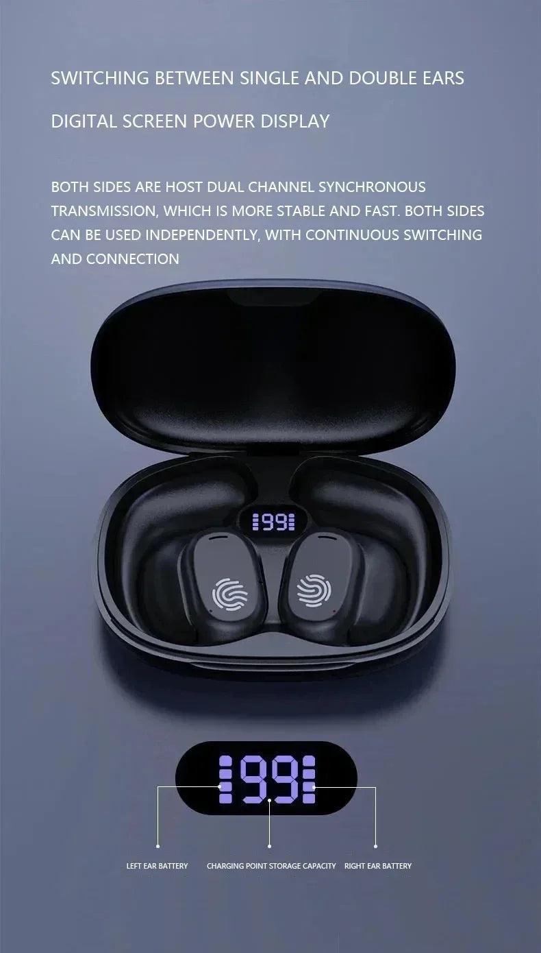 Auriculares Lenovo de conducción ósea, auriculares inalámbricos deportivos con Bluetooth 5,3, HiFi 9D, estéreo, resistentes al agua, TWS, Control táctil, cancelación de ruido
