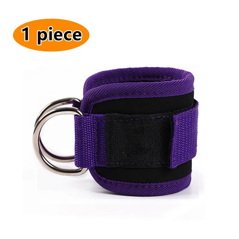 Correas de tobillo ajustables para fitness con anillo en D, soporte para entrenamientos de fuerza de piernas en gimnasio, polea con hebilla, protector deportivo de seguridad para abductores.