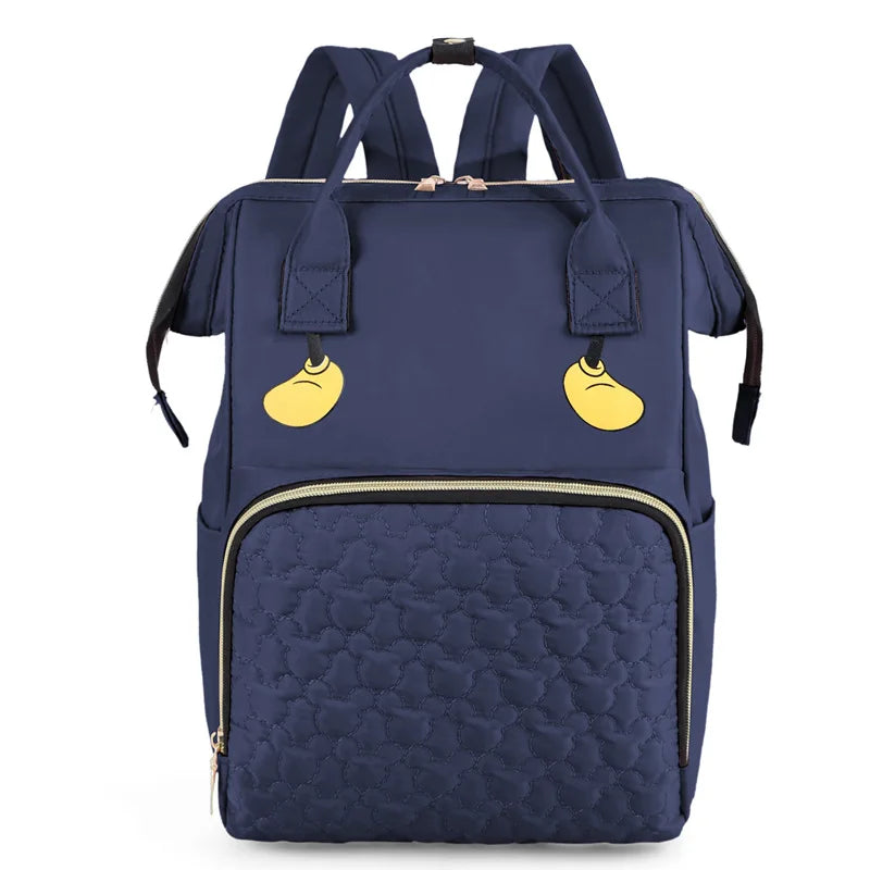 Mochila multifuncional con nombre bordado para madre e hijo, bolso portátil de gran capacidad para viaje al aire libre con múltiples compartimentos