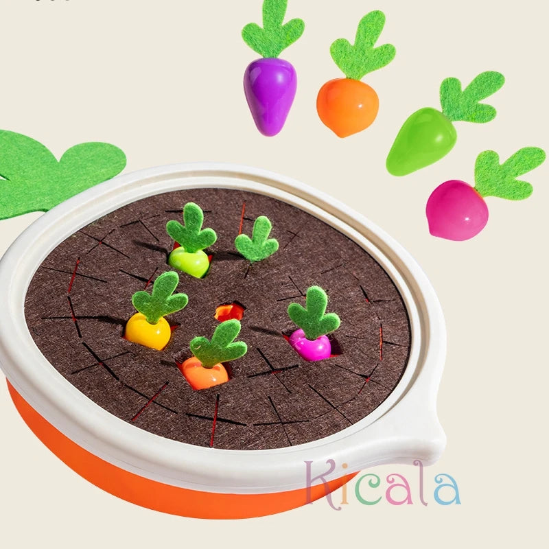 Juguetes Montessori para bebés, juguetes educativos para niños pequeños, juguete educativo con formas coloridas, juego de zanahorias, juguetes para contar y descubrir para niños, aprendizaje