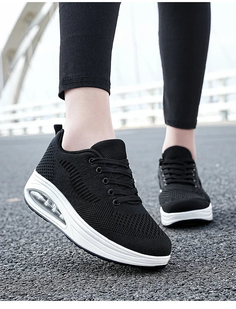 Zapatos deportivos con plataforma para hombre, Tenis masculinos, Zapatillas, Zapatillas, zapatos blancos para mujer, deportes aéreos informales