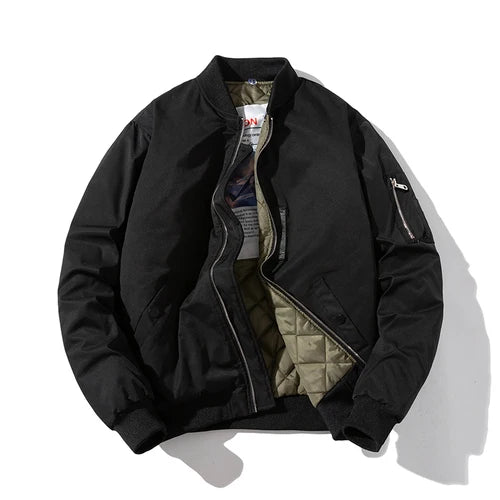 Chaqueta Bomber para hombre y mujer, chaqueta de piloto lisa de otoño e invierno, abrigo de béisbol con capucha Vintage a la moda, cortavientos informal, rojo, rosa, Borgoña