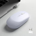 Ratón inalámbrico recargable para jugadores, modos duales, compatible con Bluetooth, 2,4G, para ordenador portátil, tableta, PC, Macbook