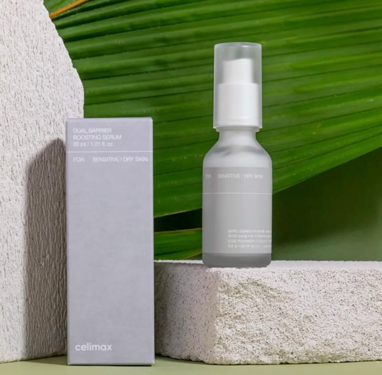 Suero Celimax de Doble Barrera para Piel Seca y Sensible, Calmante, Nutritivo Profundo e Hidratante, Esencia Facial Coreana Original