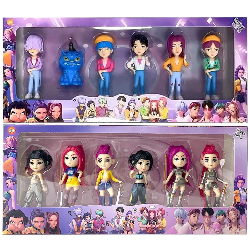 2026NEW Kpop Devil Hunter Rumi Zoe Mira anime colección de personajes de cloruro de polivinílico baratijas de escritorio regalo de Año Nuevo para niños