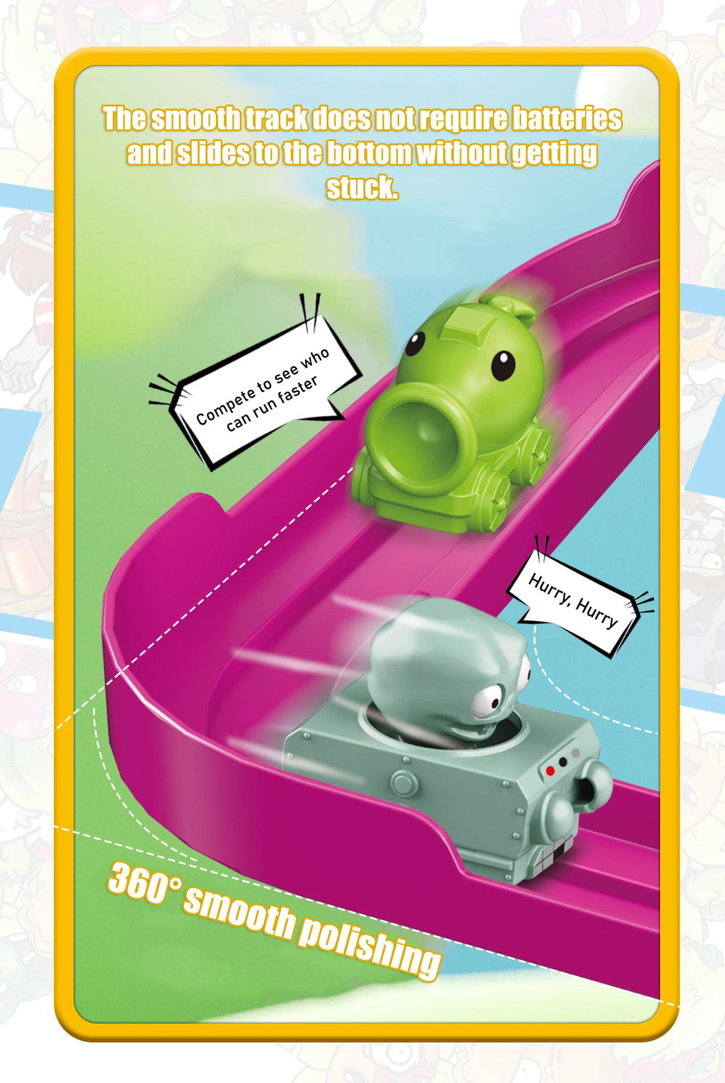 Nuevo Juguete de Tren de Aventura Plants Vs Zombies 2024, Chomper Peashooter, Juguetes Educativos, Juguetes para Adolescentes, Regalos