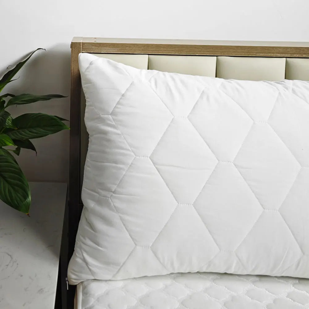 Funda de almohada gruesa con cremallera, Protector de almohada impermeable, funda de almohada de cama suave y transpirable