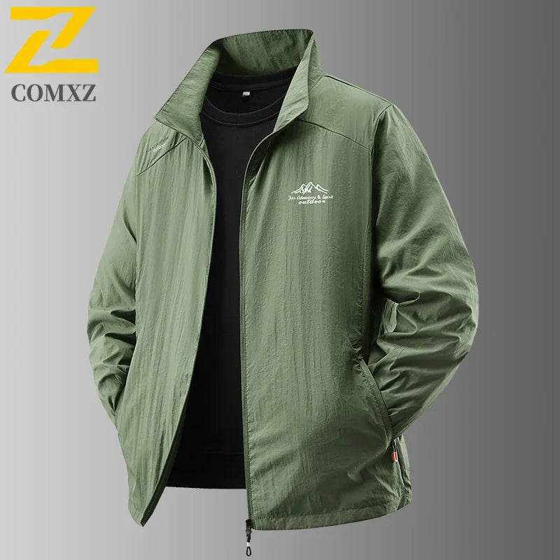 2025 Chaqueta de protección solar de verano para hombre, ultraligera, fina, agradable a la piel, transpirable, a prueba de rayos UV, abrigo protector solar de seda helada para pesca