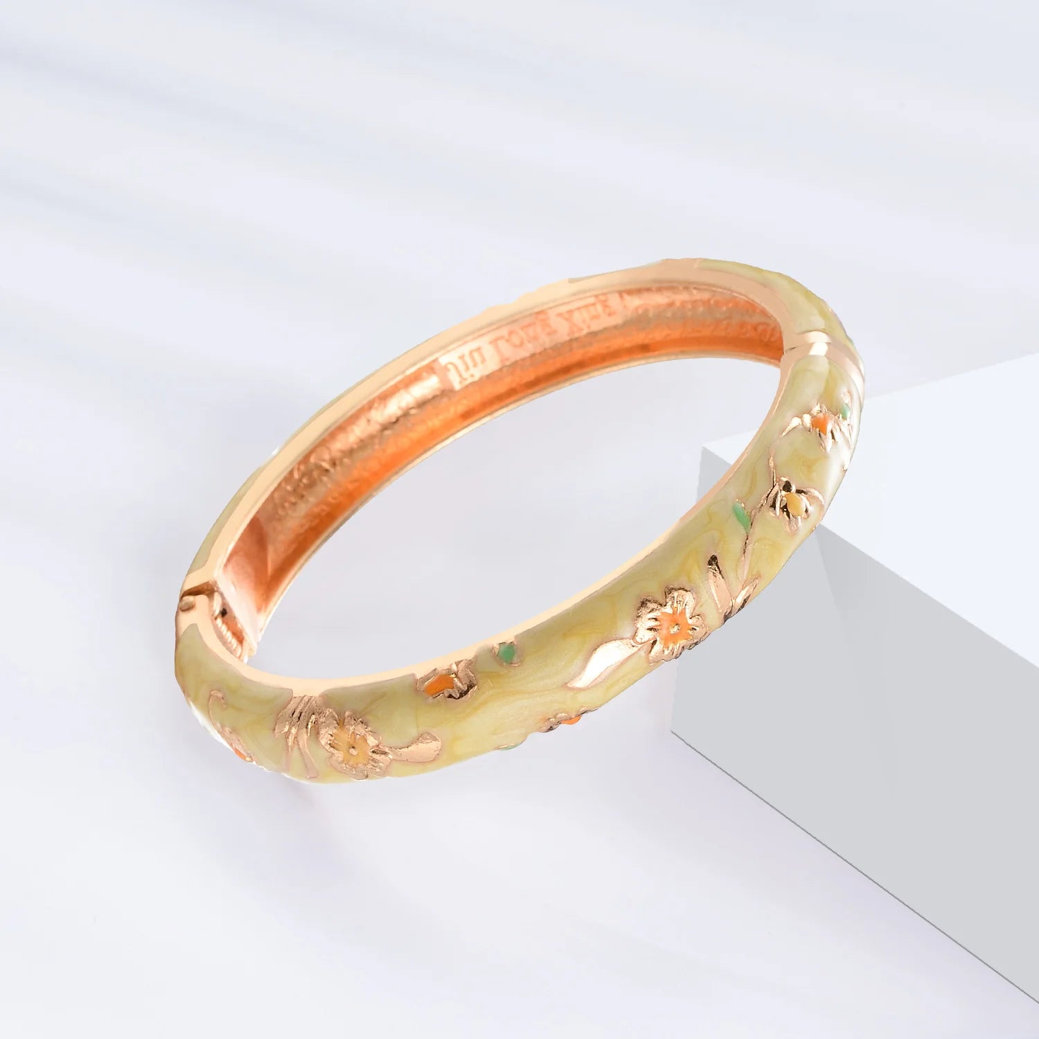 Pulsera esmaltada para mujer, brazaletes cloisonné en la mano, pulseras florales de mano para mujer, joyería africana, regalos para el día de la madre de la India de Dubai