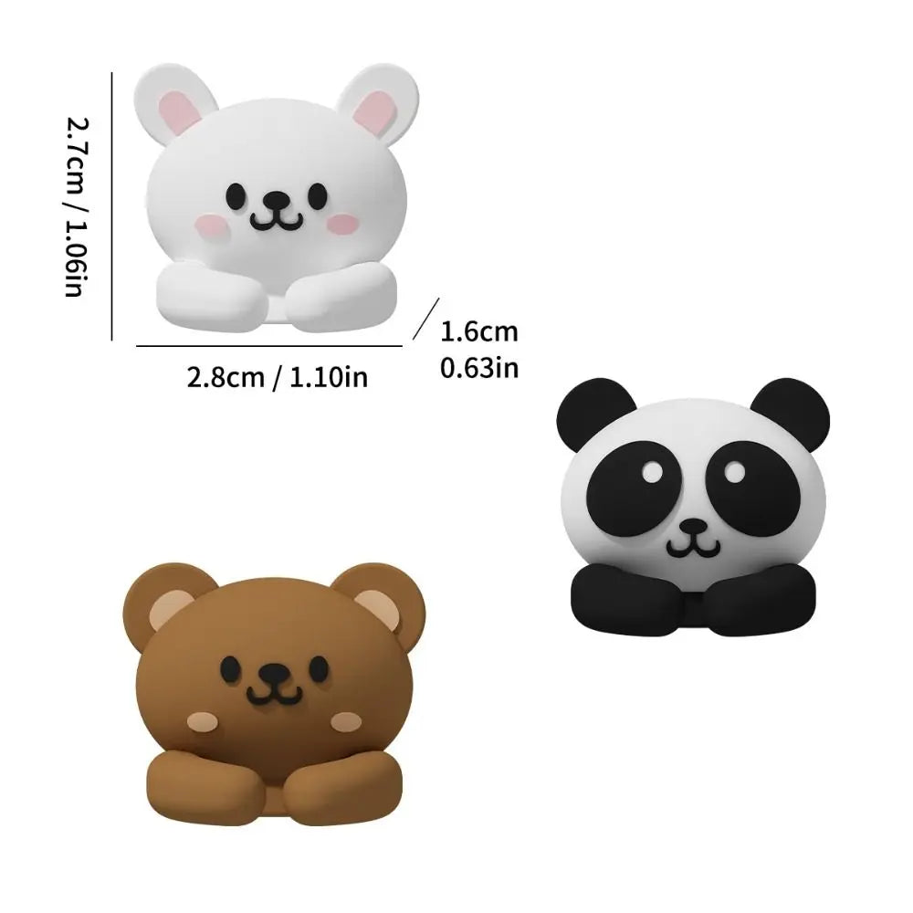 Clip para Cables Autoadhesivo con Diseño de Animal Bonito, Organizador de Escritorio, Enrollador de Cables, Clip para Ratón