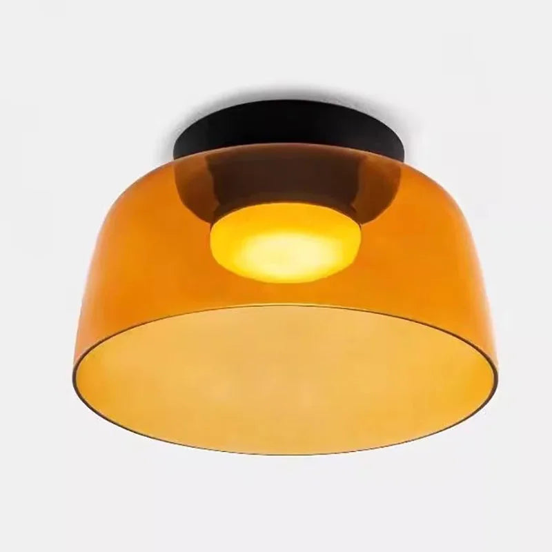 Lámpara de techo de cristal de niveles, lámpara de techo de cristal de lujo nórdica para restaurante, dormitorio, sala de estar, lámpara de techo led colorida